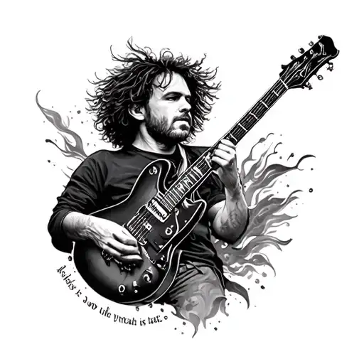 Pearl Jam using lyrics from even flow tattoo design idea