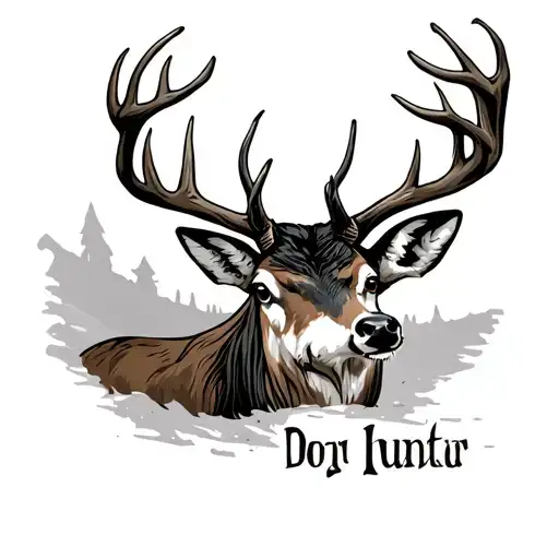 my wife's name Dori with hunting theme tattoo design idea