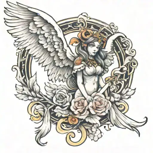 arc Angel tattoo design idea