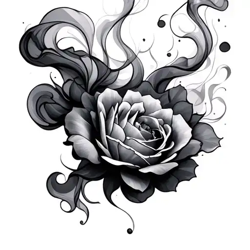 Shading Smoke tattoo design idea