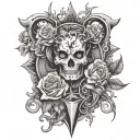 vi from arcane tattoo tattoo design idea