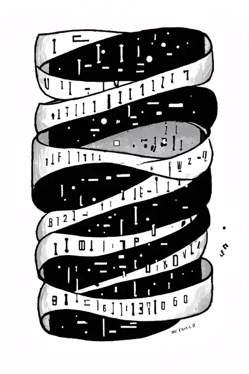 Morse code, inspiration to not give up after ongoing dv and custody battles, minimalistic tattoo design idea