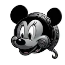 steampunk Mickey mouse tattoo design idea