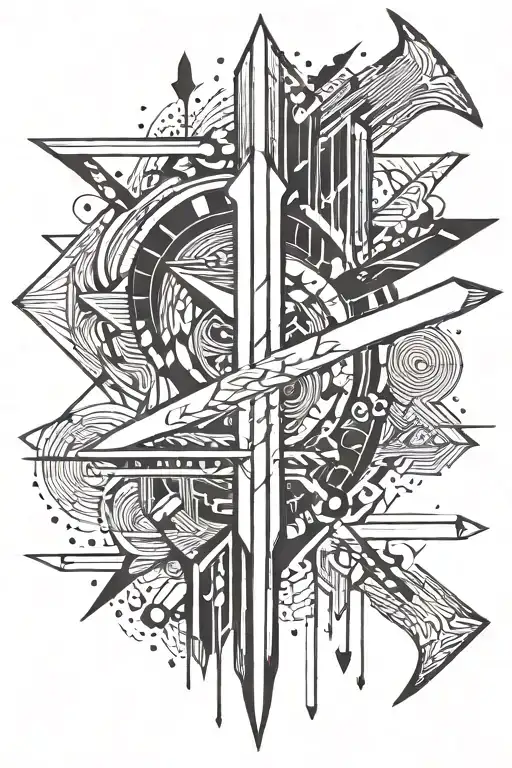 arrow with an embedded semicolon  minimallistic  tattoo design idea