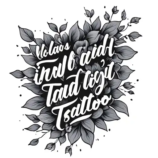 isaiah 54:17 in cursive tattoo design idea