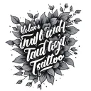 isaiah 54:17 in cursive tattoo design idea