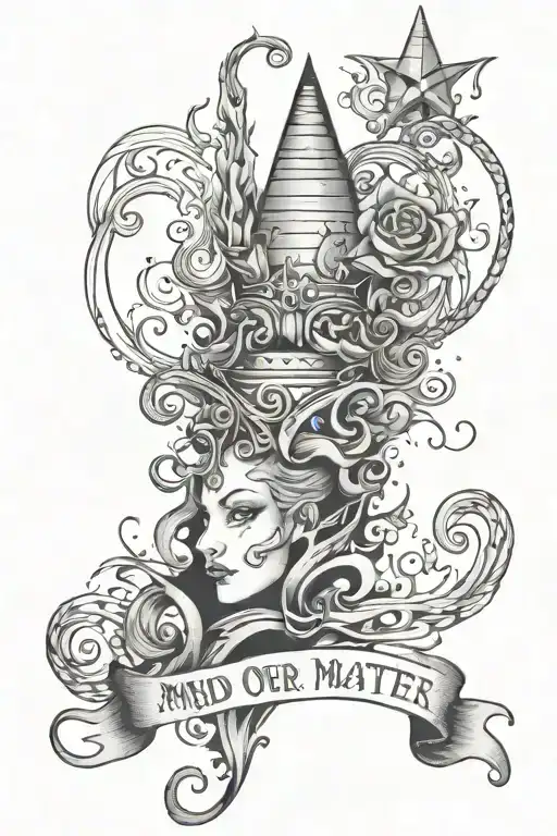 "Mind over matter is magic, i do magic" tattoo design idea