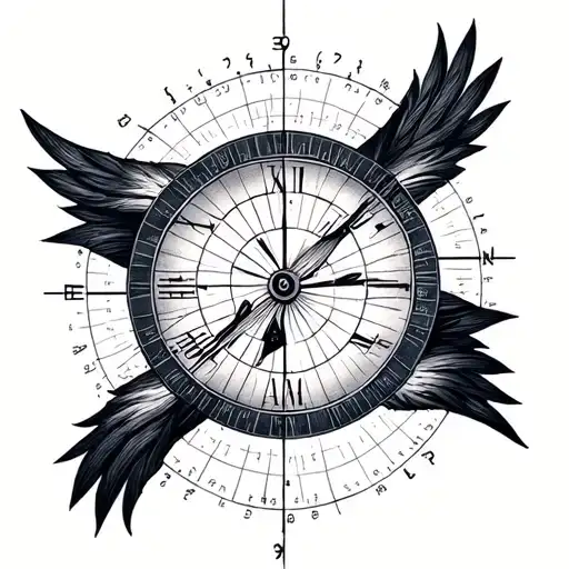 Longitude And Latitude tattoo design idea