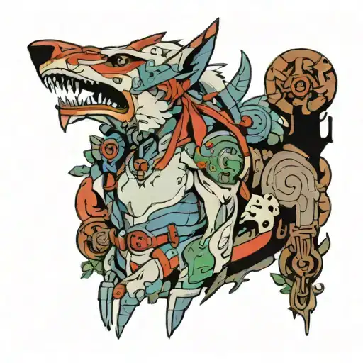 princess mononoke tattoo design idea