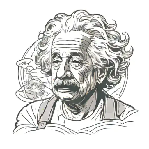 einstein tattoo design idea