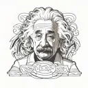 einstein tattoo design idea