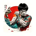 Bruce Lee tattoo design idea
