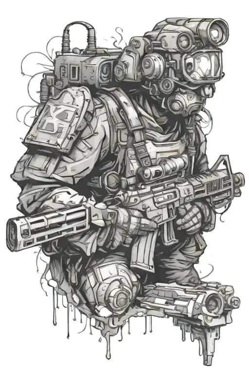 Metro 2033 tattoo design idea