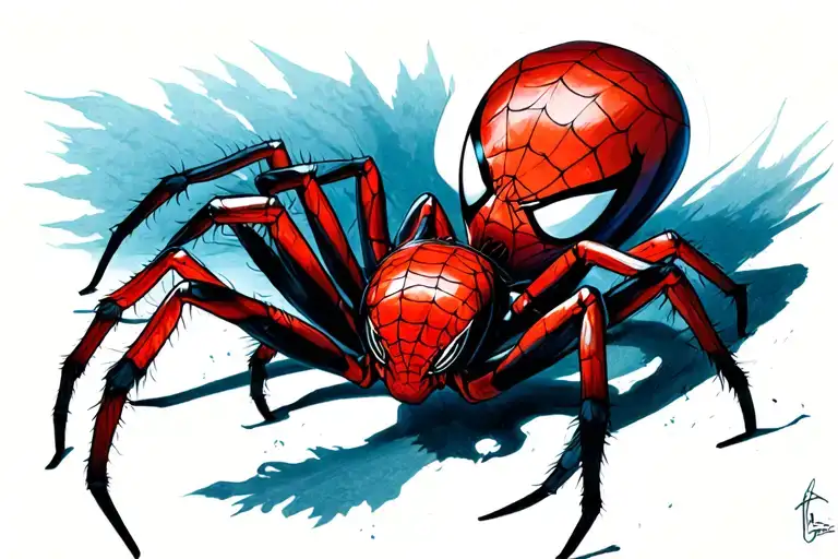 2004 12 18 romen number and spider tattoo design idea