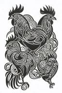 COCKS tattoo design idea