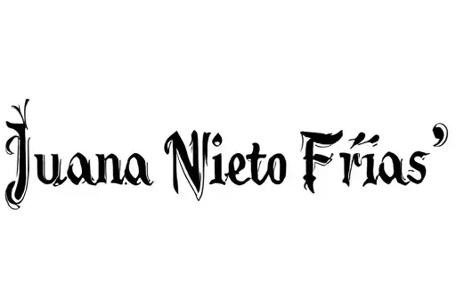 "Juana Nieto Frías 
" tattoo design idea