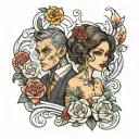 Soulmate tattoo design idea