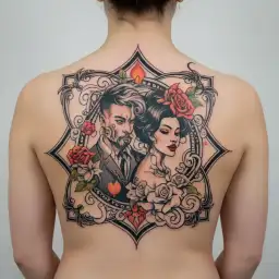 Soulmate tattoo design idea