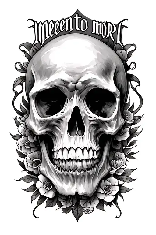 "Memento Mori" "Memento Mori" "Memento Mori" memento mori forearm sleeve tattoo design idea