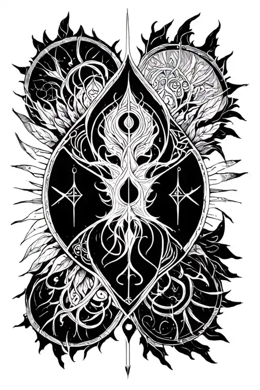 Cosmere - Honor Cultivation and Odium  tattoo design idea