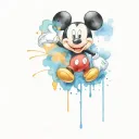 mickey mouse tattoo design idea