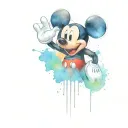 mickey mouse tattoo design idea