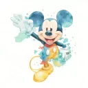 mickey mouse tattoo design idea