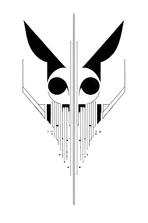 synthesizer cirquit geometric design tattoo design idea