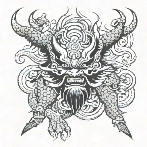 ravana tattoo design idea