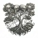 poison tree tattoo design idea