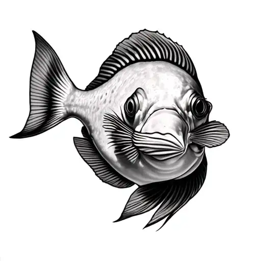 Flounder tattoo design idea