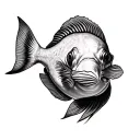 Flounder tattoo design idea