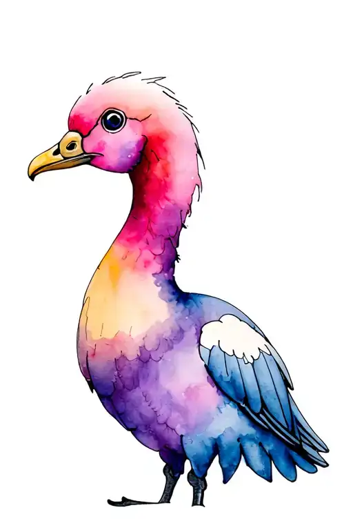 dodo bird tattoo design idea