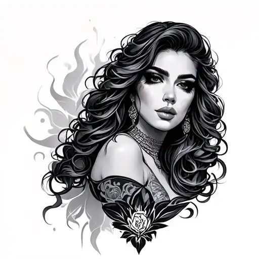 Shemale tattoo design idea