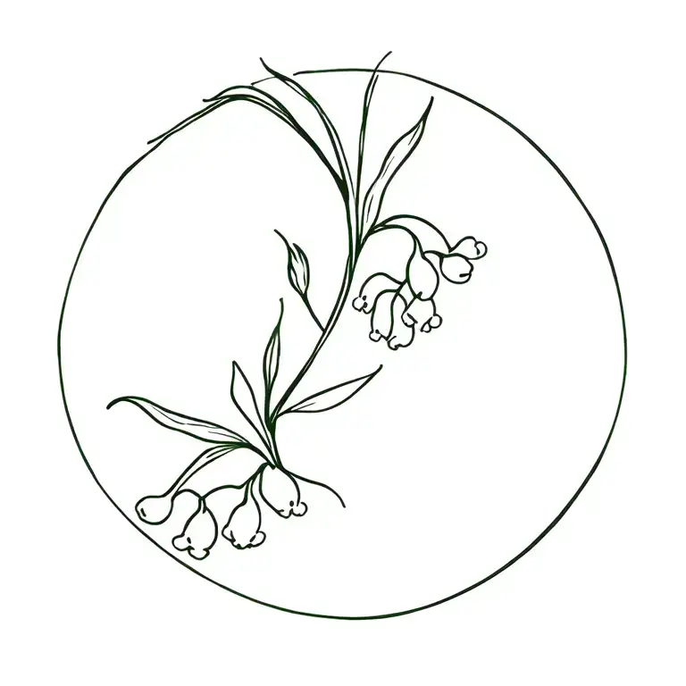 ivf, Gemini, endometriosis, lily of the valley  tattoo design idea