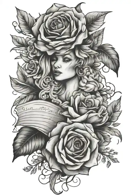 Elina love with writing tattoo design idea
