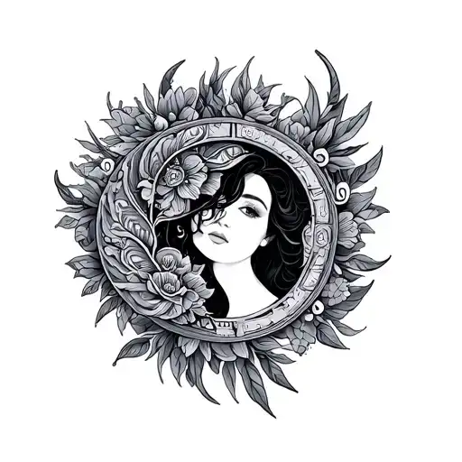 mommy paisley aquarius zodiac sign, Cody zodiac sign Gemini tattoo design idea