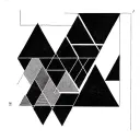 3 triangles using simple lines tattoo design idea