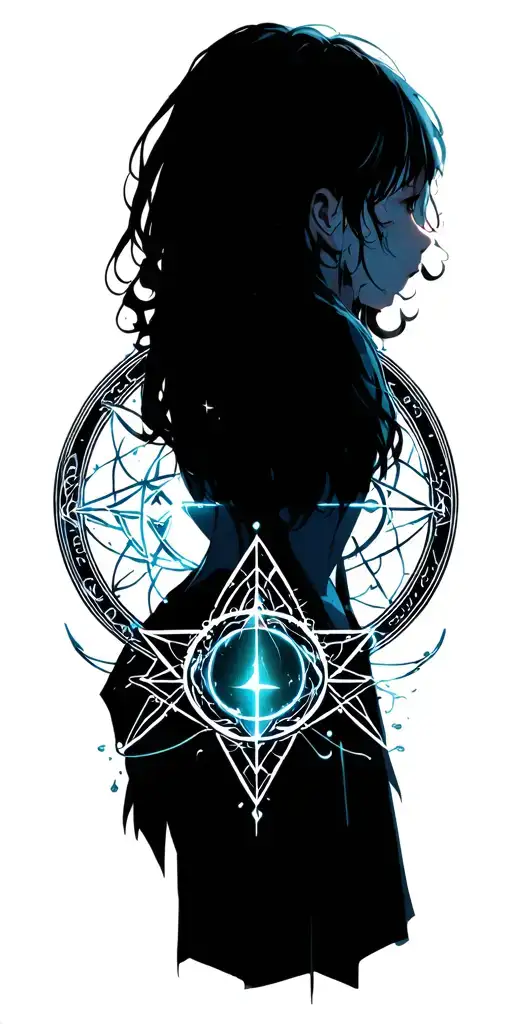 alchemy transmutation circle tattoo design idea