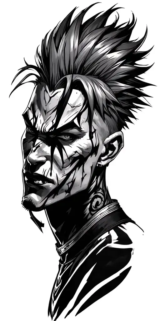 hisoka hunter x hunter tattoo design idea