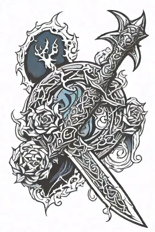 frostmourne tattoo design idea