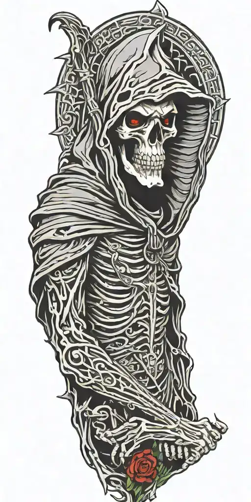 grim reaper tattoo design idea