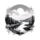 Lake District tattoo design idea