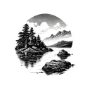 Lake District tattoo design idea