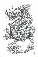 pixiu tattoo design idea
