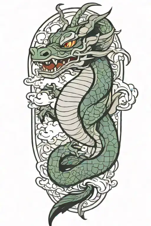 mushu from mulan tattoo design idea
