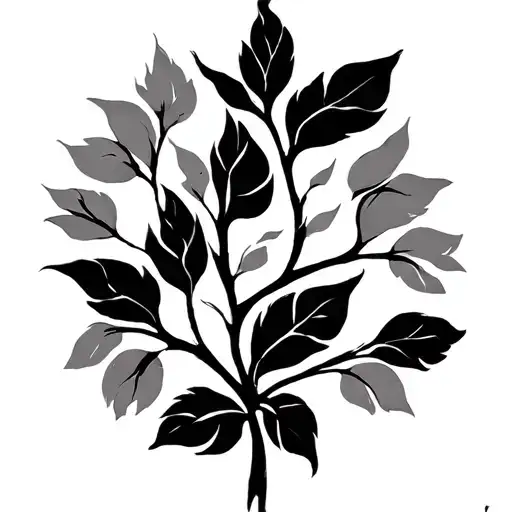 A very small and gentele elongated tattoo for a mother, that symbolizes her 3 daughters. It must include  three branches tattoo design idea