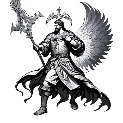 Saint Florian tattoo design idea