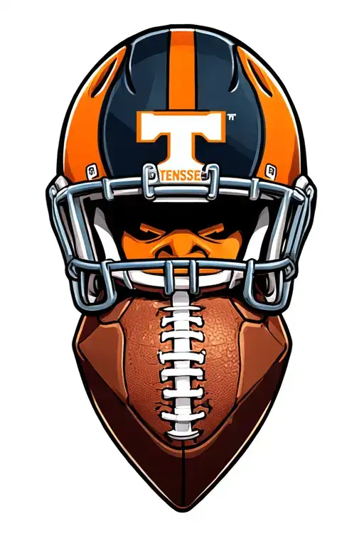 University of Tennessee football theme sleeve tattoo design idea