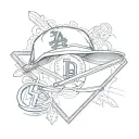 la dodgers baseball tattoo design idea